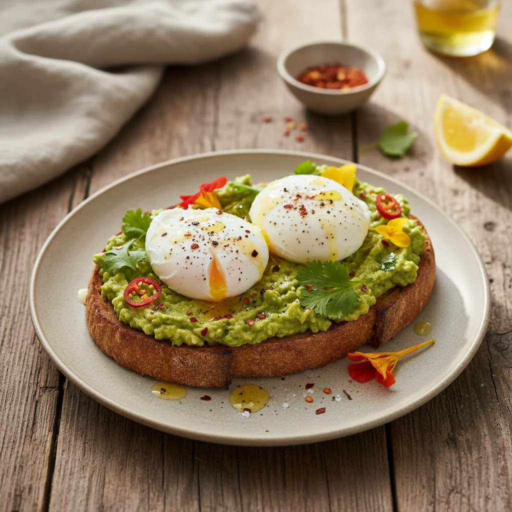 Avokadotoast med ägg