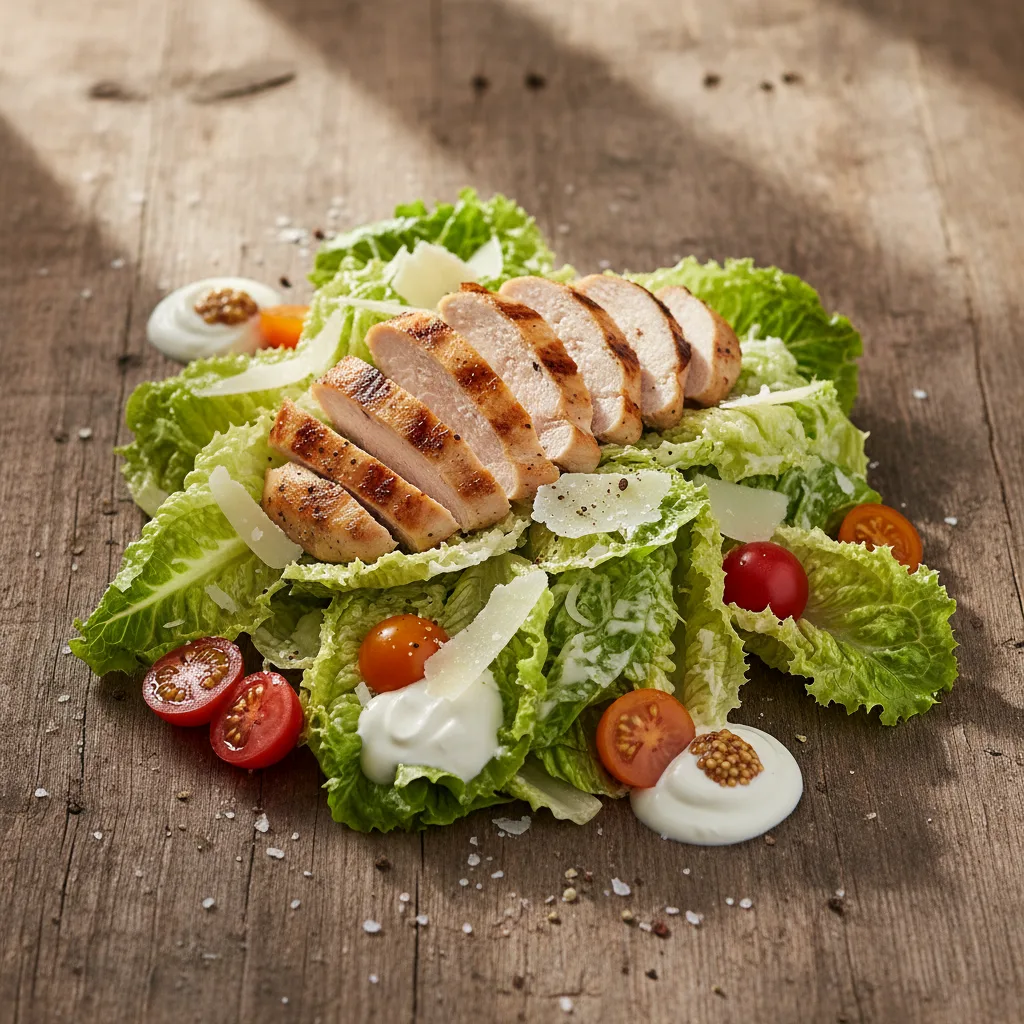 Caesarsallad med grillad kyckling