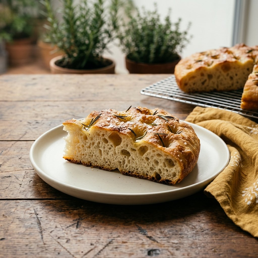 Focaccia med rosmarin