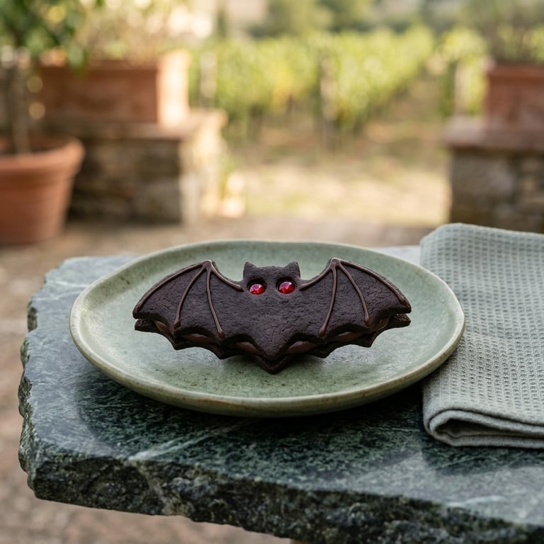 Fladdermuskakor med Mörk Choklad och Hallonögon