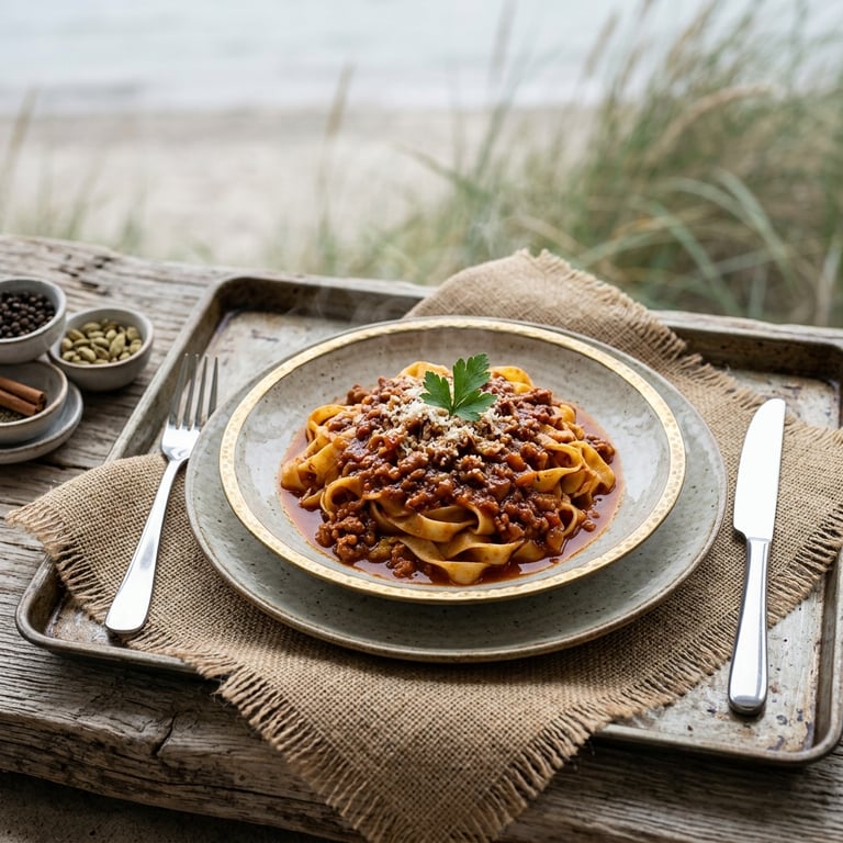 Ragù alla bolognese med tagliatelle