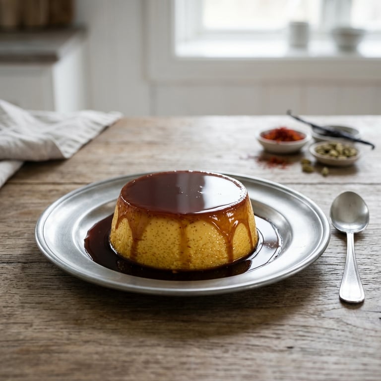 Saffrans crème caramel