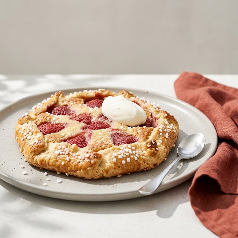 Sommarens jordgubbsgalette med mandelfrangipane