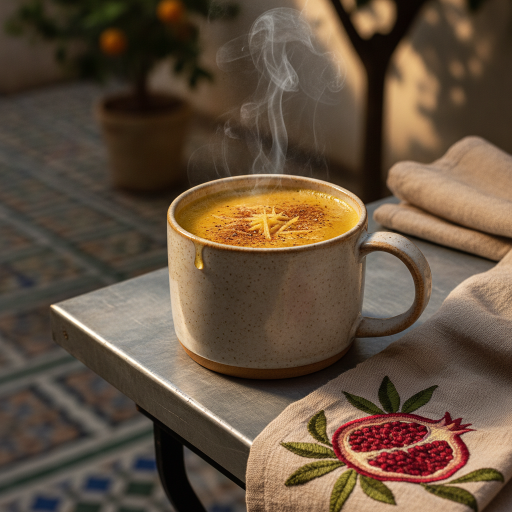 Gurkmeja-latte (Golden Milk)