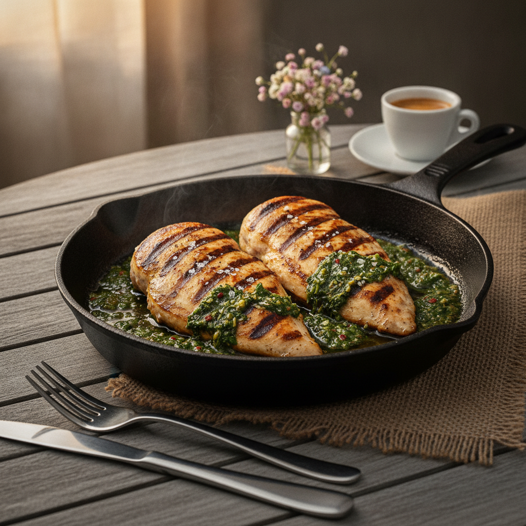 Grillad kycklingfilé med chimichurri
