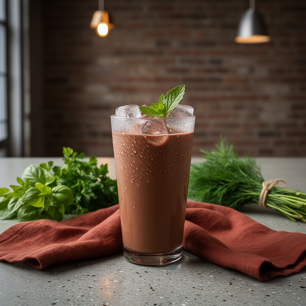 Jordnötssmör-smoothie